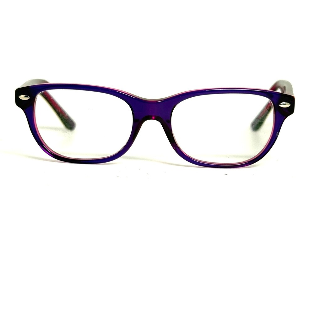 Ray-Ban RB 1555 3666 Purple Pink Rectangular Eyeglasses Frames 48-16-130
